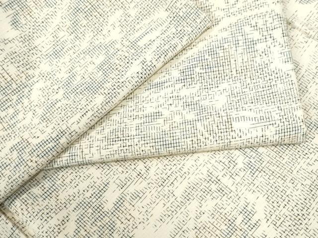 平和屋着物●上質な紬 樹林風景文 正絹 逸品 CAAU2993yc