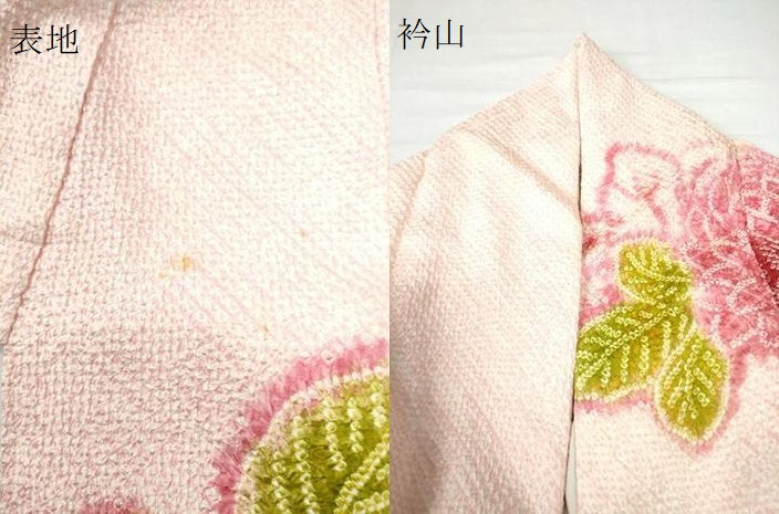 平和屋着物●名門　藤娘きぬたや・総絞り　振袖　菊　正絹　逸品　CAAU3002yc