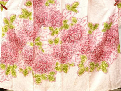 平和屋着物●名門　藤娘きぬたや・総絞り　振袖　菊　正絹　逸品　CAAU3002yc