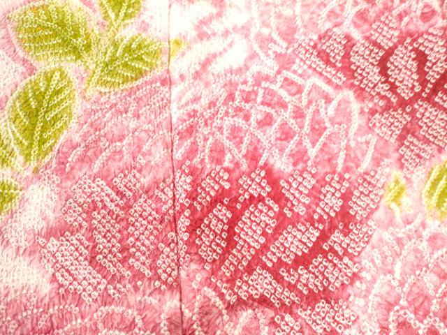 平和屋着物●名門　藤娘きぬたや・総絞り　振袖　菊　正絹　逸品　CAAU3002yc