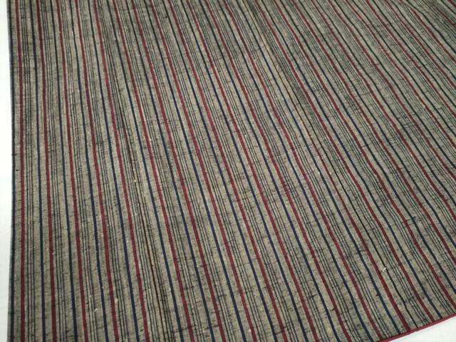 平和屋着物●上質な紬 縞 正絹 逸品 未使用 CAAU3013yc