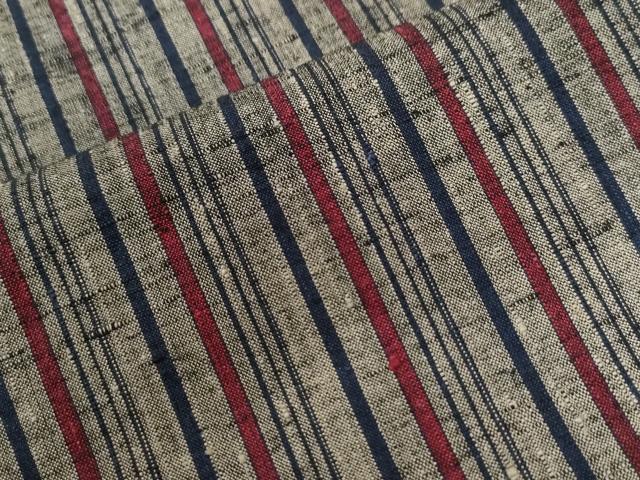 平和屋着物●上質な紬 縞 正絹 逸品 未使用 CAAU3013yc