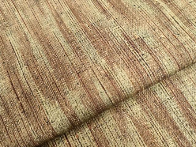 平和屋着物●上質な紬　霞文　正絹　逸品　CAAU3032yc