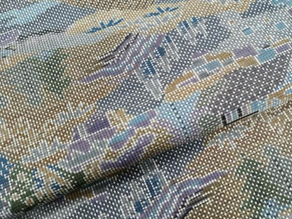 平和屋着物●本場大島紬　7マルキ　遠山霞風景文　正絹　逸品　CAAU3039yc