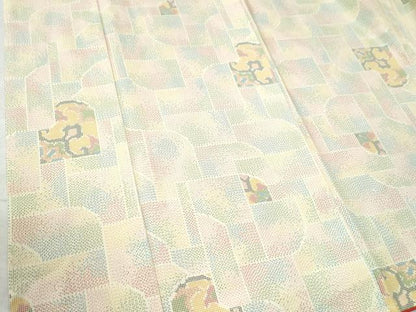 平和屋着物●上質な紬 吉祥文 正絹 逸品 未使用 CAAU3040yc