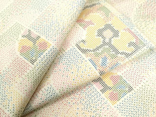 平和屋着物●上質な紬 吉祥文 正絹 逸品 未使用 CAAU3040yc
