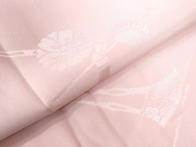 平和屋着物●長襦袢　袷　櫛　簪　蝶　舞桜　暈し染め　正絹　逸品　CAAU3049yc