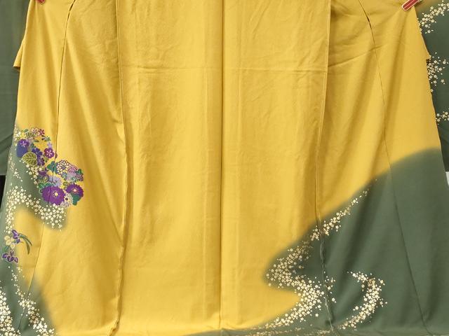 平和屋着物●豪華振袖 草花丸文 金彩 仮絵羽 逸品 未使用 CAAU3051yc