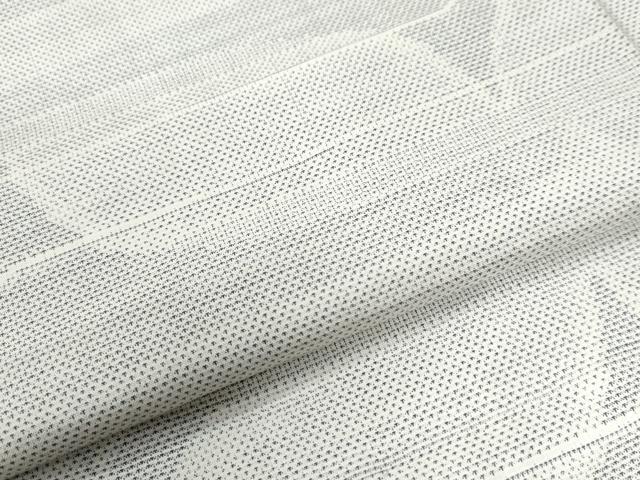 平和屋着物●本場大島紬 白大島 9マルキ 160亀甲 変わり縞 正絹 逸品 CAAU3069yc