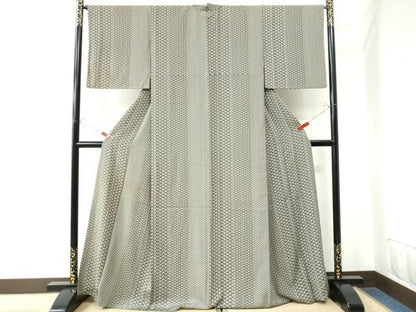 平和屋着物●上質な小紋　立波間道　正絹　逸品　CAAU3075yc