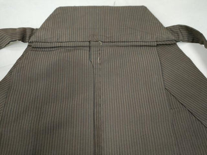 平和屋着物●男性 馬乗り袴 縞 正絹 逸品 CAAU3091yc