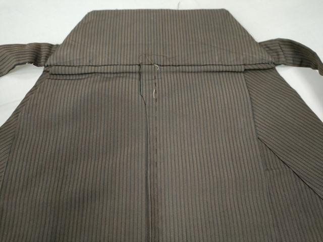 平和屋着物●男性 馬乗り袴 縞 正絹 逸品 CAAU3091yc