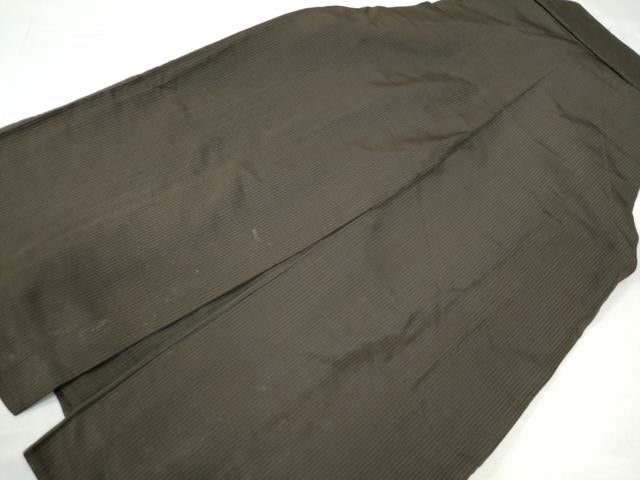 平和屋着物●男性 馬乗り袴 縞 正絹 逸品 CAAU3091yc