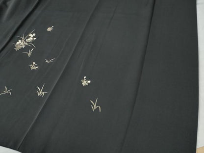平和屋着物●訪問着 草花文 金彩 正絹 逸品 CAAU3093yc