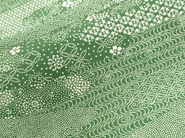 平和屋着物●江戸小紋 作家物 エ霞吉祥花唐草文 三越扱い 正絹 逸品 CAAU3113yc