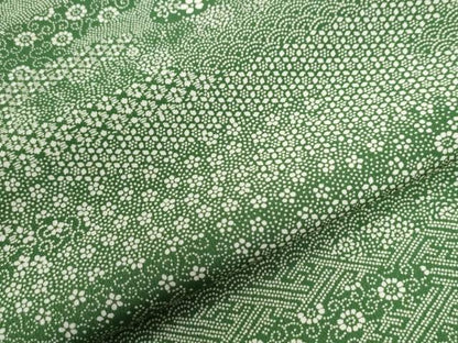 平和屋着物●江戸小紋 作家物 エ霞吉祥花唐草文 三越扱い 正絹 逸品 CAAU3113yc