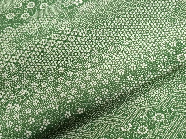 平和屋着物●江戸小紋 作家物 エ霞吉祥花唐草文 三越扱い 正絹 逸品 CAAU3113yc