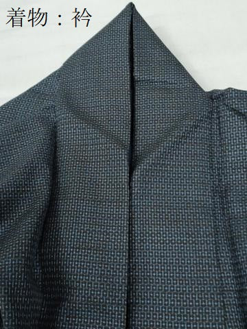 平和屋着物●男性 本場大島紬 アンサンブル 100亀甲 総詰め 正絹 逸品 CAAU3131yc