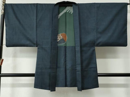 平和屋着物●男性 本場大島紬 アンサンブル 100亀甲 総詰め 正絹 逸品 CAAU3131yc