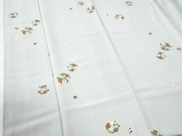 平和屋着物●上質な小紋　草花丸文　金彩　正絹　逸品　CAAU3138yc