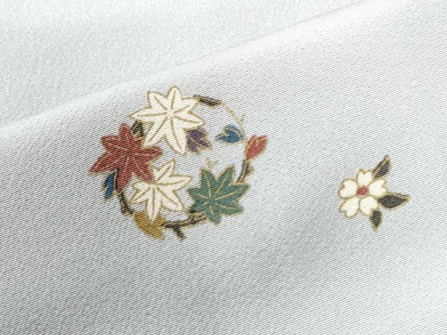 平和屋着物●上質な小紋　草花丸文　金彩　正絹　逸品　CAAU3138yc