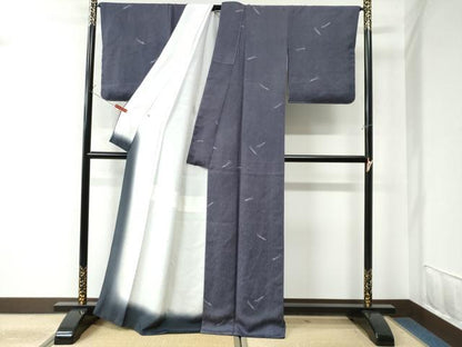 平和屋着物●上質な小紋　溢れ松葉　正絹　逸品　未使用　CAAU3149yc