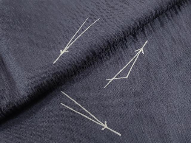 平和屋着物●上質な小紋　溢れ松葉　正絹　逸品　未使用　CAAU3149yc