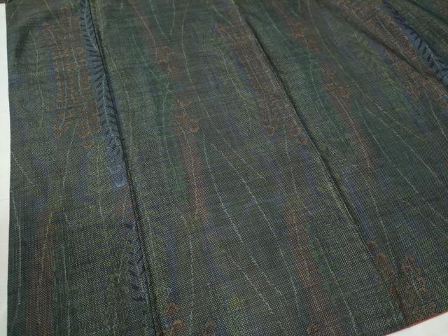 平和屋着物●本場大島紬 7マルキ 枝垂れ花文 正絹 逸品 CAAU3154yc