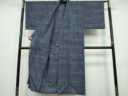 平和屋着物∴夏物 男性 浴衣 綿絽 格子柄 逸品 CAAU3555ng