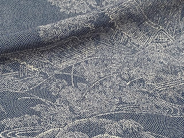 平和屋着物▽上質な小紋 単衣 風景文 正絹 逸品 CAAU3782xi