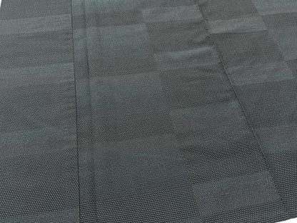 平和屋着物▽本塩沢 単衣 130亀甲 横段文 正絹 逸品 CAAU3789xi