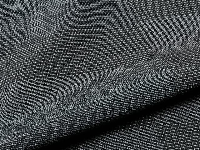 平和屋着物▽本塩沢 単衣 130亀甲 横段文 正絹 逸品 CAAU3789xi