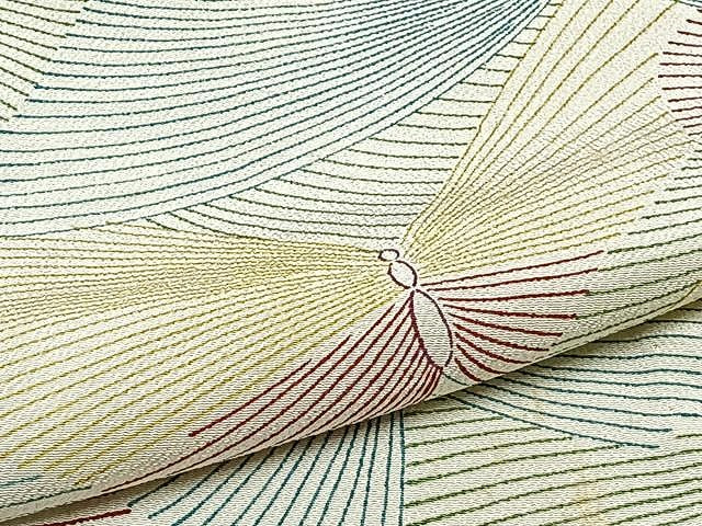 平和屋着物▽上質な小紋 単衣 舞蝶文 正絹 逸品 CAAU3795xi