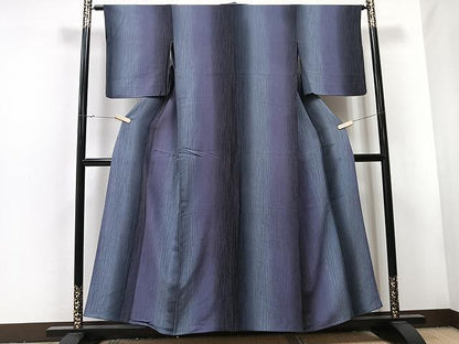 平和屋着物▽上質な小紋 単衣 間道 正絹 逸品 CAAU3797xi