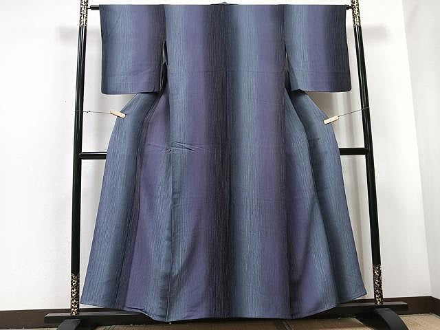平和屋着物▽上質な小紋 単衣 間道 正絹 逸品 CAAU3797xi