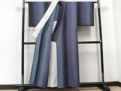 平和屋着物▽上質な小紋 単衣 間道 正絹 逸品 CAAU3797xi
