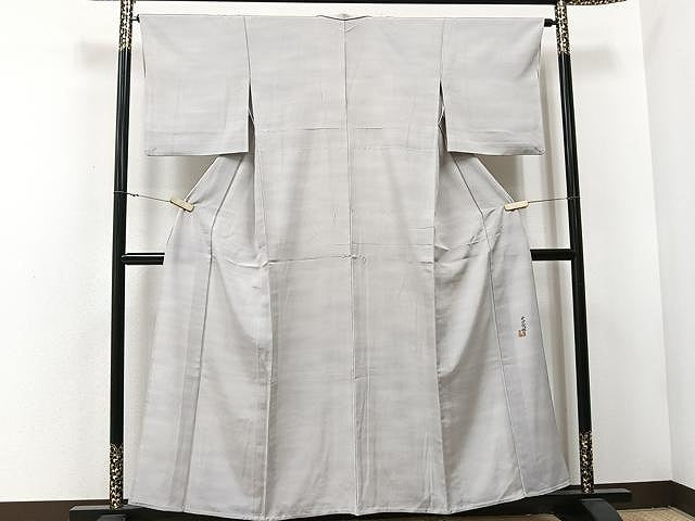 平和屋着物▽虹色創家 本郷大田子 小紋 単衣 霞文 正絹 逸品 CAAU3799xi