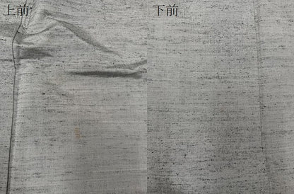 平和屋着物▽男性　紬　単衣　薄墨色　正絹　逸品　CAAU3800xi