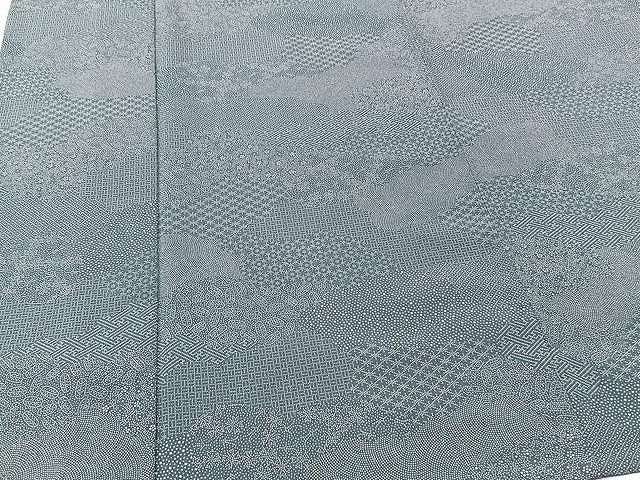 平和屋着物▽江戸小紋 単衣 寄せ小紋柄 正絹 逸品 CAAU3802xi