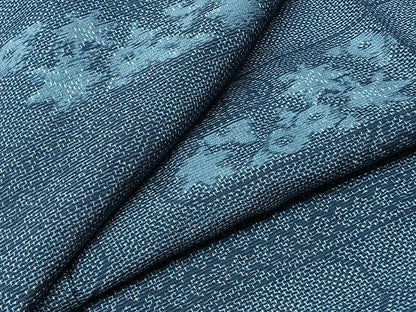 平和屋着物▽上質な紬 単衣 霞花文 正絹 逸品 CAAU3804xi