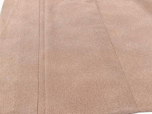 平和屋着物▽上質な小紋　単衣　作家物　霞文　鬼しぼ縮緬　正絹　逸品　CAAU3805xi