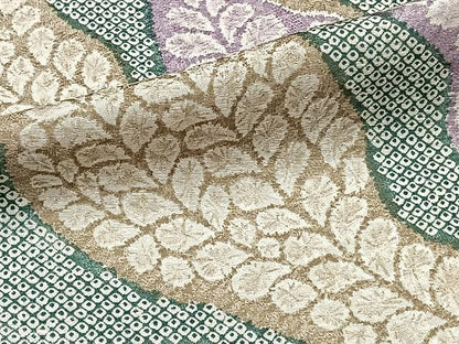 平和屋着物▽上質な小紋 単衣 道長花文 正絹 逸品 CAAU3807xi