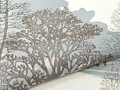 平和屋着物▽訪問着 単衣 風景樹林文 正絹 逸品 CAAU3811xi