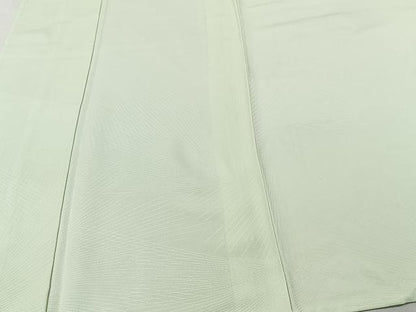平和屋着物▽上質な色無地 単衣 松葉地紋 裏葉柳色 正絹 逸品 CAAU3812xi