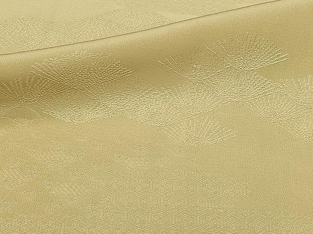 平和屋着物▽上質な色無地 単衣 松葉地紋 枯色 正絹 逸品 CAAU3813xi