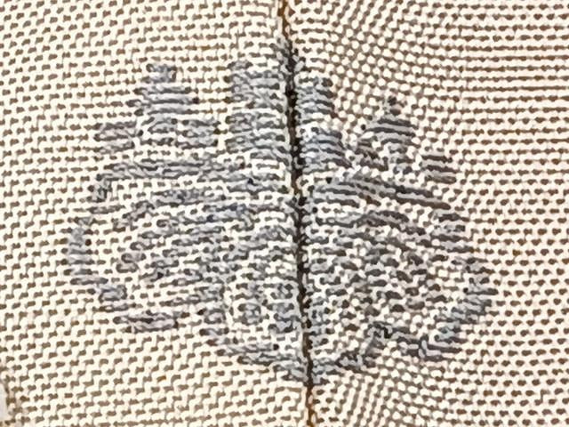 平和屋着物▽訪問着 単衣 紬地 手描き 草花文 正絹 逸品 CAAU3823xi