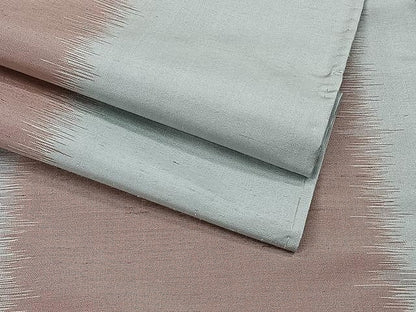 平和屋着物▽上質な紬 単衣 間道 正絹 逸品 CAAU3824xi