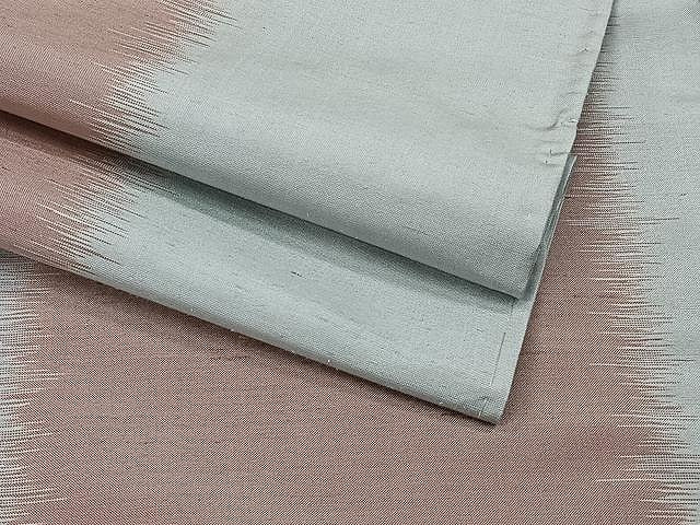 平和屋着物▽上質な紬 単衣 間道 正絹 逸品 CAAU3824xi