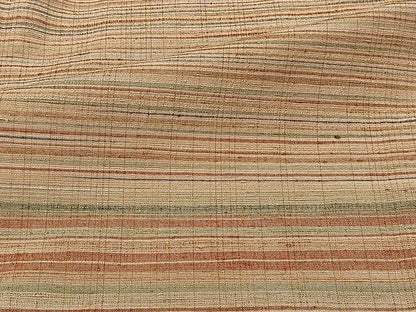 平和屋着物▽上質な紬 単衣 横段文 正絹 逸品 CAAU3826xi