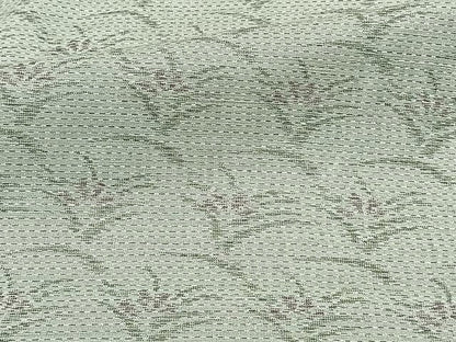 平和屋着物▽上質な紬 単衣 草花文 正絹 逸品 CAAU3839xi